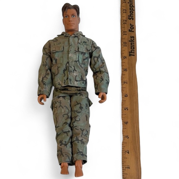 G.I. Joe 11.5" Action Man Max Steel Figure 1998 Doll Mattel Camo Outfit Vintage - Picture 1 of 7